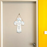And Jesus answered them, “Have faith in God." Mark 11:22 11.5" x 8" Cross Hanging Sign | Rustic Twine | Inspiring Religious Bible Decor