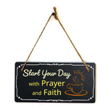 Inspirational and Motivational Religious 5x10 Hanging Plus Wall or Door Sign