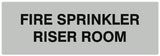 Signs ByLITA Basic Fire Sprinkler Riser Room Sign - Laser-Engraved Lettering | Durable ABS Plastic | Vibrant Colors | Powerful Foam Tape