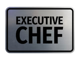 Signs ByLITA Classic Framed Executive Chef Door or Wall Sign Easy Installation | Office And Shop Decor | Bars And Restaurants