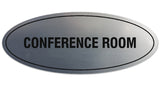 Signs ByLITA Oval Conference Room Sign - Laser-Engraved Lettering | Durable ABS Plastic | Vibrant Colors | Powerful Foam Tape