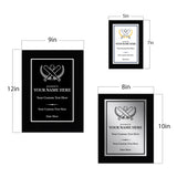 Baseball/Softball Customizable Black Frame Wooden Award Plaque | Easel Mount Option | Achievement and Recognition Personalizable Plaques