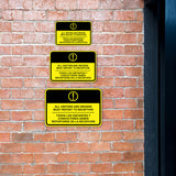 Classic Framed Plus All Visitors And Drivers Must Report To Reception Wall or Door Sign | Bilingual Spanish and English Workplace Safety Signage