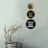 Signs ByLITA Circle Coffee Area Wall or Door Sign