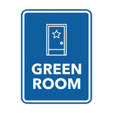 Signs ByLITA Portrait Round Green Room Door or Wall Sign Easy Installation | Directing Artists & Co-Workers | Music | Concert | Festivals