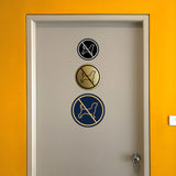 Signs ByLITA Circle No Dogs Graphic Door or Wall Sign | Easy Installation | Durable Construction | Promote Health And Safety | Caution Warning Sign for Home, Business and Office Spaces