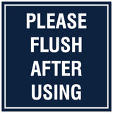 Signs ByLITA Square Please Flush After Using Sign - Easy Installation | Durable Material