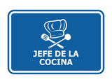 Signs ByLITA Classic Framed Jefe de la Cocina Door or Wall Sign