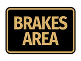 Signs ByLITA Classic Framed Brakes Area Wall or Door Sign