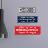 Signs ByLITA Standard Ophthalmologist Wall or Door Sign