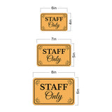 Classic Framed Plus Staff Only Wall or Door Sign | Health And Safety Office Signage