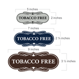 Signs ByLITA Designer Tobacco Free Wall or Door Sign | Easy Installation | Warning Business Signage