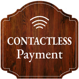 Heritage Plus Contactless Payment Wall or Door Sign | Public Spaces Signage
