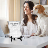 Daily Specials Menu 6x8 Dry Wipe Table Sign Easy Installation | Restaurant & Bar | Perfect To Clearly Direct Customers & Advertise Specials | No Pen Included