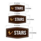 Fancy Plus Stairs Wall or Door Sign Easy Installation | Workplace Office and Business
