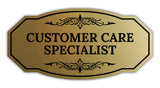 Signs ByLITA Victorian Customer Care Specialist Graphic Wall or Door Sign