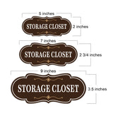 Designer Plus Storage Closet Wall or Door Sign | Business and Workplace Signage