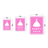 Portrait Round Plus Bride's Room Wall or Door Sign | Weddings & Events Signage