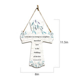 Love does no wrong to a neighbor; therefore love is the fulfilling of the law. Romans 13:10 11.5" x 8" Cross Hanging Sign | Rustic Twine | Inspiring Religious Bible Decor