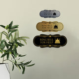 Signs ByLITA Designer Ring Bell for Help Wall or Door Sign