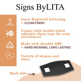 Signs ByLITA Fancy Please Keep Kitchen Clean Sign - Kitchen Signs | Durable Material | Cleaning Reminder | Easy Installation Wall or Door Sign