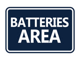 Signs ByLITA Classic Framed Batteries Area Wall or Door Sign