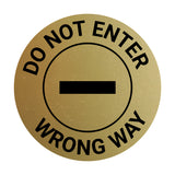 Signs ByLITA Circle Do Not Enter, Wrong Way Wall or Door Sign