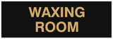 Signs ByLITA Basic Waxing Room Sign - Laser-Engraved Lettering | Durable ABS Plastic | Vibrant Colors | Powerful Foam Tape