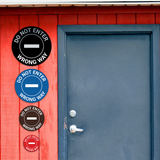 Signs ByLITA Circle Do Not Enter, Wrong Way Wall or Door Sign