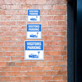 Square Plus Visitors Parking Wall or Door Sign | Health & Safety Warehouse Business Signage