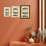 Designs ByLITA Let Your Smile Change The World, But Don't Let The World Change Your Smile, Wall Print Art | Home Decor