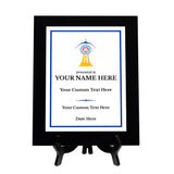 Archery Customizable Black Frame Wooden Award Plaque | Easel Mount Option | Achievement and Recognition Personalizable Plaques | Sports Award