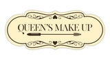 Signs ByLITA Designer Queen's Makeup Area Wall or Door Sign