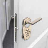 Custom Full Color Door Hangers (4 x 8") | Personalized Door Handle Signs for Homes and Businesses | Create Your Own Message