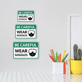 Classic Framed Plus Be Careful Wear Goggles Wall or Door Sign | Workplace Safety Compliance Signs