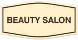 Signs ByLITA Fancy Beauty salon Sign - Laser-Engraved Lettering | Durable ABS Plastic | Vibrant Colors | Powerful Foam Tape Wall or Door Sign