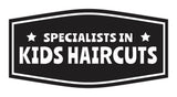 Signs ByLITA Fancy Specialists in Kids Haircuts Easy Installation | Durable Construction | Barbers | Grooming and Styling | Hair Wall or Door Sign