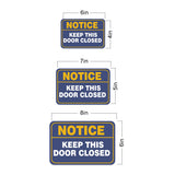 Classic Framed Plus Notice Keep This Door Closed Door or Wall Sign | Home & Office Signage