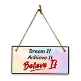 Home Decor 5x10 Hanging Plus Wall or Door Sign | Home Decor Inspirational Signs