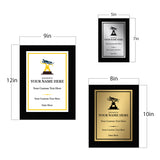 Luge Customizable Black Frame Wooden Award Plaque | Easel Mount Option | Achievement and Recognition Personalizable Plaques | Sports Award