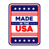 Portrait Round Plus Made In The USA Door or Wall Sign | Easy Installation | Patriotic Stars and Stripes USA Pride Sign