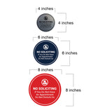 Circle No Soliciting If You Do Not Have An Appointment Do Not Disturb Us Wall or Door Sign