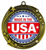 USA High Relief Metal Medals | Patriotic Awards and America Pride (3 Pack)