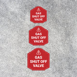 Heritage Plus Gas Shut Off Valve Wall or Door Sign | Home and Office Signage