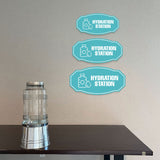 Victorian Plus Hydration Station Wall or Door Sign | Business & Public Signage