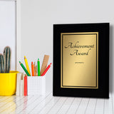 Signs ByLITA Customizable Achievement Award Wooden Plaque with Easel Stand, Engraved Gift for Students, Employees, Special Achievement and Corporate Awards