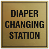 Signs ByLITA Square Diaper Changing Station Sign - Easy Installation | Durable Material