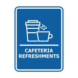 Signs ByLITA Portrait Round Cafeteria Refreshments Door or Wall Sign Easy Installation | Directing Artists & Co-Workers | Music | Concert | Festivals