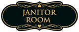 Signs ByLITA Designer Janitor Room Sign - Easy Installation | Durable Wall or Door Sign