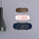 Signs ByLITA Designer Cuarto de Depilación Wall or Door Sign | Spanish Waxing Room Sign